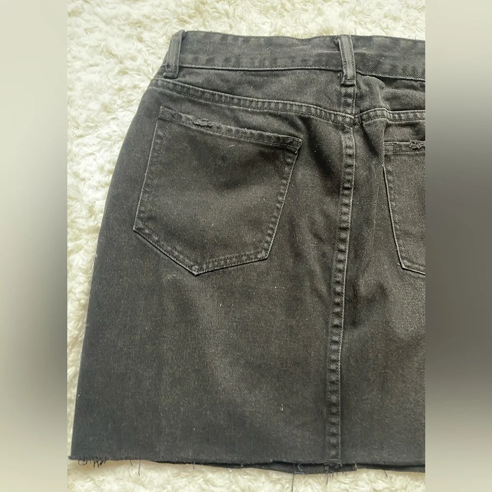 Allsaints Black Denim mini Skirt